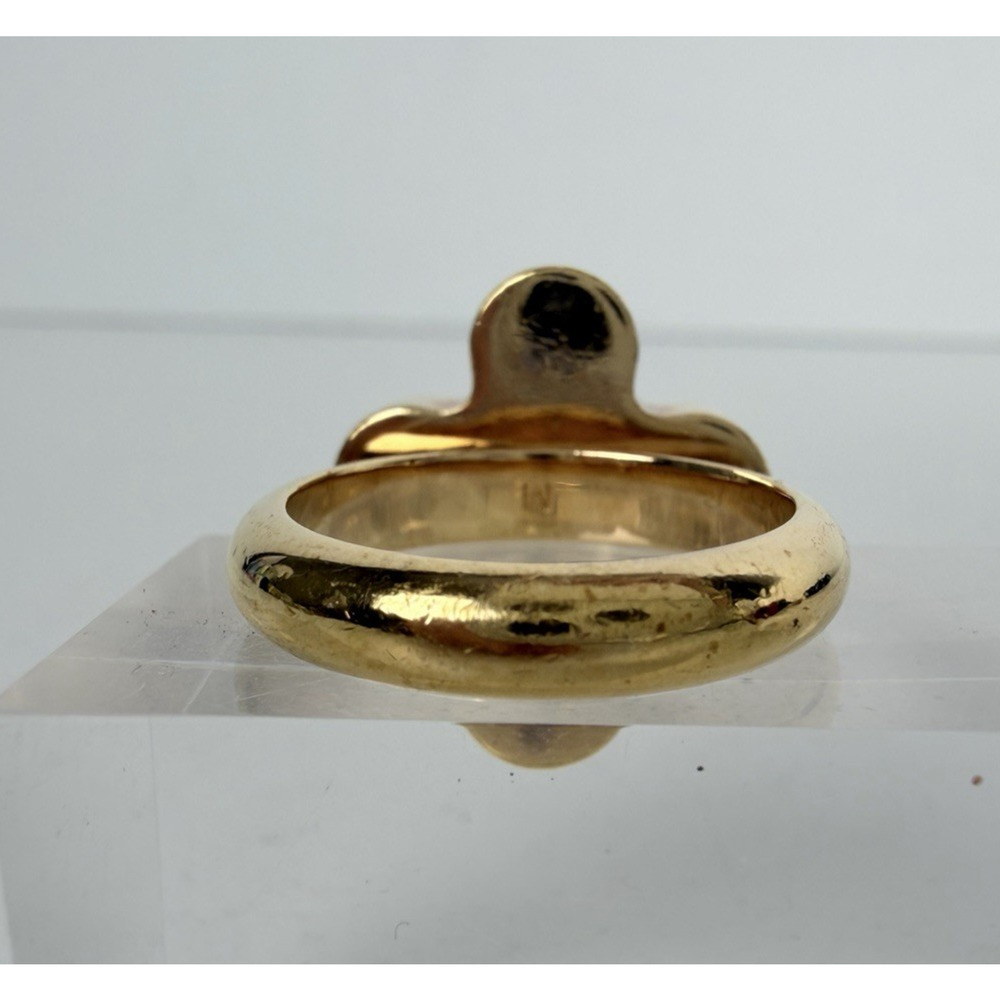 Louis Vuitton Love Letters Flower Ring in Gold-Tone Metal Size 6.25 - Picture 5 of 9